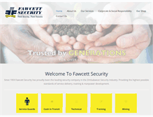 Tablet Screenshot of fawcetts.co.zw